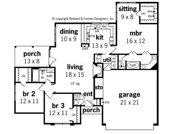 Floor Plan, 021H-0055
