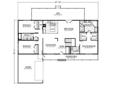 1st Floor Plan, 078H-0050