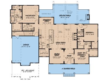 1st Floor Plan, 074H-0100