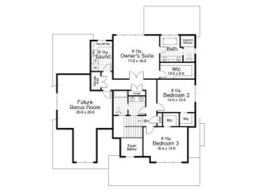 2nd Floor Plan, 023H-0119