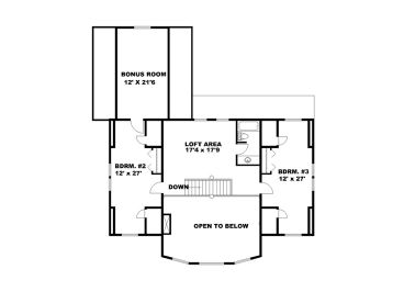 2nd Floor Plan, 012H-0154