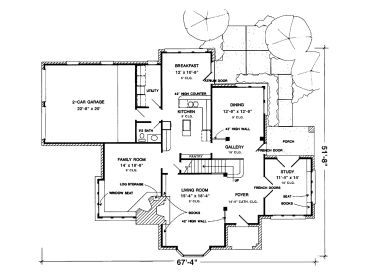 1st Floor Plan, 054H-0095
