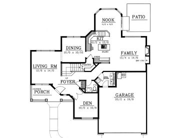 1st Floor Plan, 026H-0079