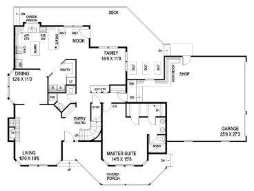 1st Floor Plan, 013H-0086