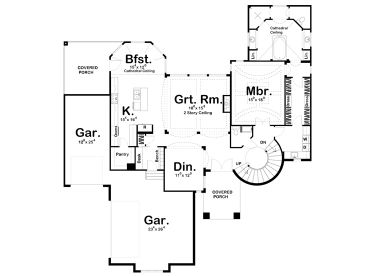 1st Floor Plan, 050H-0133