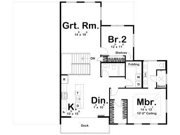2nd Floor Plan, 050G-0204
