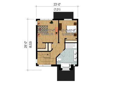 2nd Floor Plan, 072H-0164
