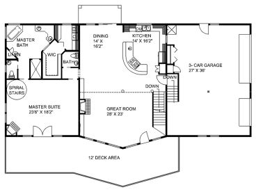 1st Floor Plan, 012H-0197