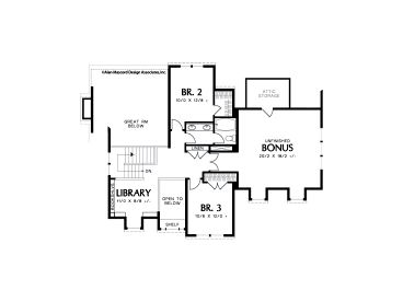 2nd Floor Plan, 034H-0052