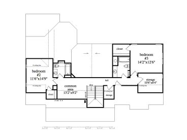 2nd Floor Plan, 053H-0078