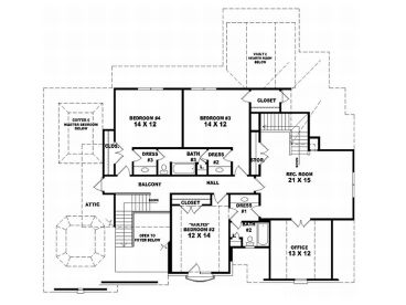 2nd Floor Plan, 006H-0098
