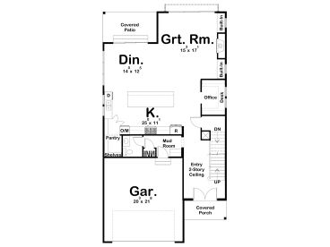 1st Floor Plan, 050H-0338
