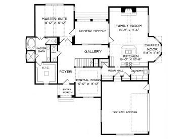 1st Floor Plan, 029H-0025