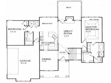 1st Floor Plan, 045H-0056