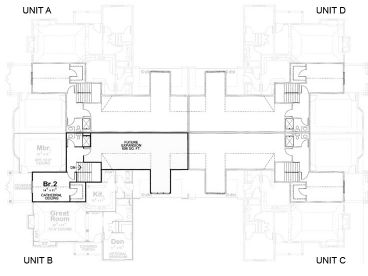 2nd Floor Plan, 031M-0050