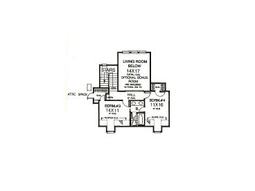 2nd Floor Plan, 002H-0015
