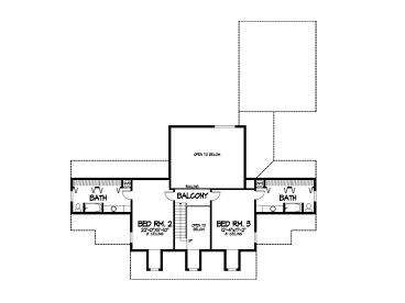 2nd Floor Plan, 022H-0103