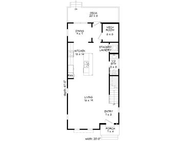 1st Floor Plan, 062H-0216