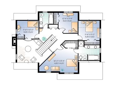 2nd Floor Plan, 027H-0027