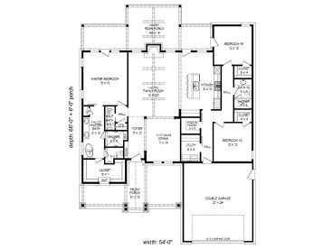 Floor Plan, 062H-0151