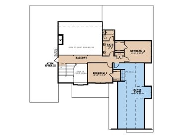 2nd Floor Plan, 074H-0218