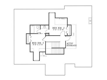 2nd Floor Plan, 025H-0061