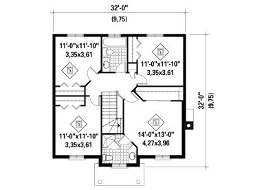 2nd Floor Plan, 072H-0123