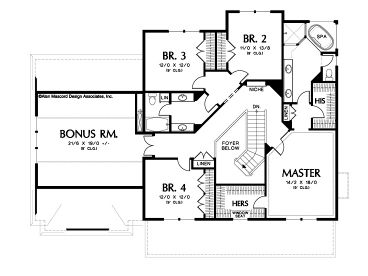2nd Floor Plan, 034H-0209