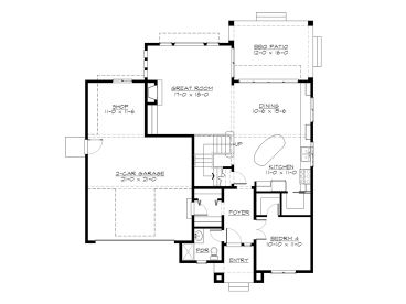 1st Floor Plan, 035H-0117