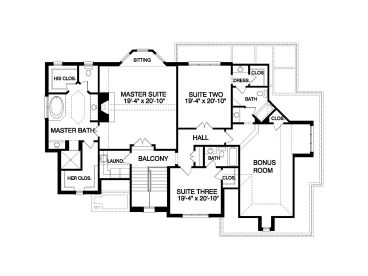 2nd Floor Plan, 029H-0123