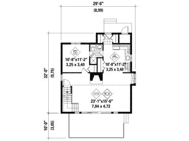 1st Floor Plan, 072H-0002