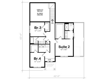 2nd Floor Plan, 031H-0497