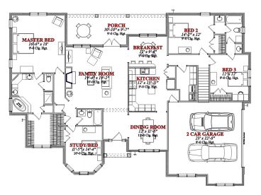 1st Floor Plan, 073H-0060