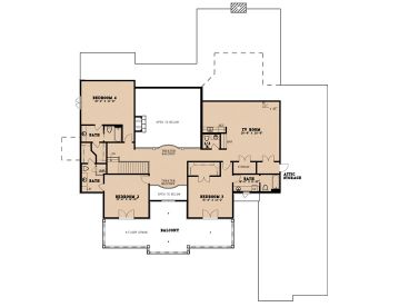 2nd Floor Plan, 074H-0055