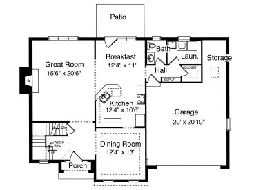 1st Floor Plan, 046H-0024
