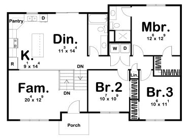Floor Plan, 050H-0184