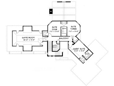 2nd Floor Plan, 029H-0022