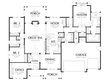 1st Floor Plan, 034H-0415