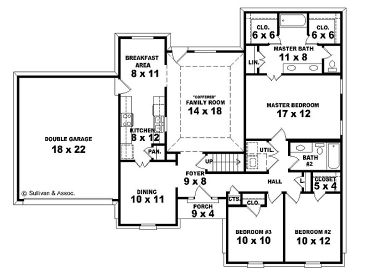 1st Floor Plan, 006H-0070