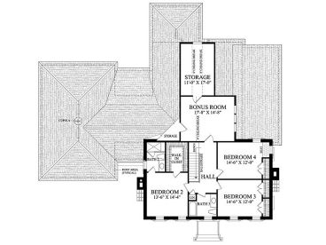 2nd Floor Plan, 063H-0084