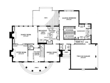 1st Floor Plan, 063H-0140