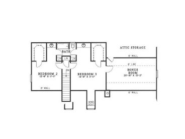 2nd Floor Plan, 025H-0081