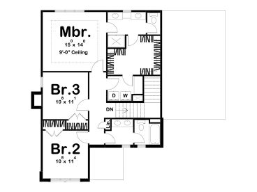 2nd Floor Plan, 050H-0296