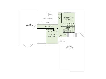 2nd Floor Plan, 025H-0316