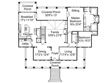1st Floor Plan, 017H-0030
