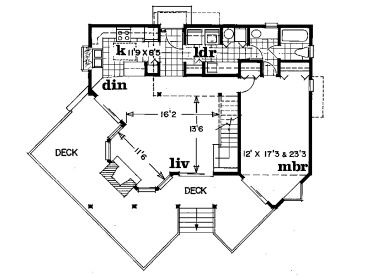 1st Floor Plan, 032H-0004