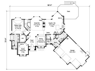 Floor Plan, 023H-0150