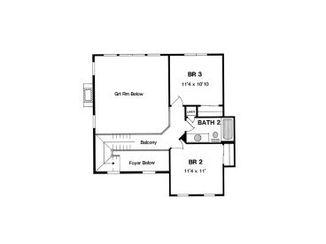 2nd Floor Plan, 014H-0042