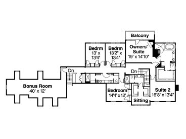 2nd Floor Plan, 051H-0122