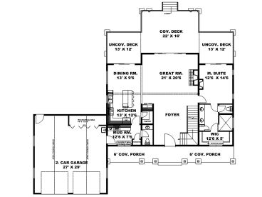 1st Floor Plan, 012H-0331